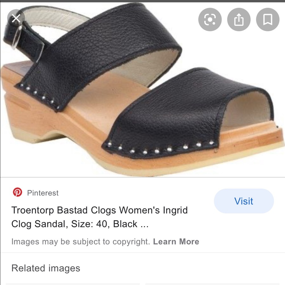 Troentorp Ingrid Bastad Clog Leather Sandals